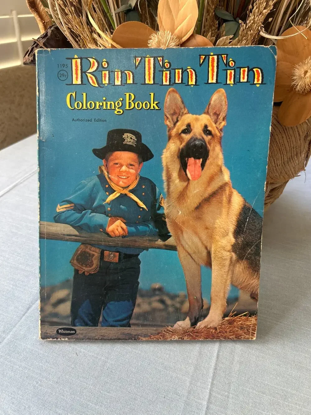 Vintage Rin Tin Tin Coloring Book 1958 Whitman Publishing Co. USA